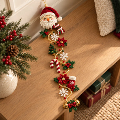 Festive Lighted Christmas Door Display