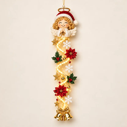 Festive Lighted Christmas Door Display